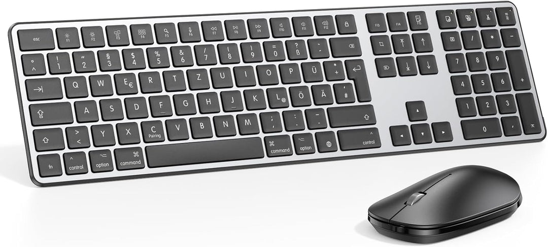 Bluetooth-Mac-Tastatur und -Maus, OMOTON Kabellose Tastatur und Maus für Apple MacBook Pro/Air, iMac