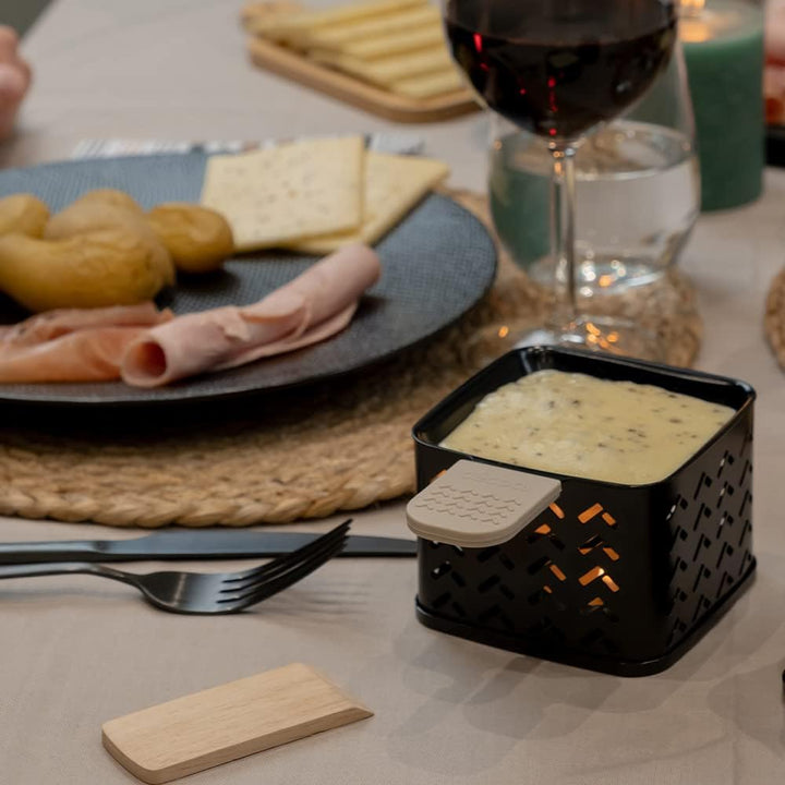 CECOA - ChEESE'UP - Raclette-Geräte mit Kerze, Tischrakel, vor dem Fernseher oder sogar im Nischen S