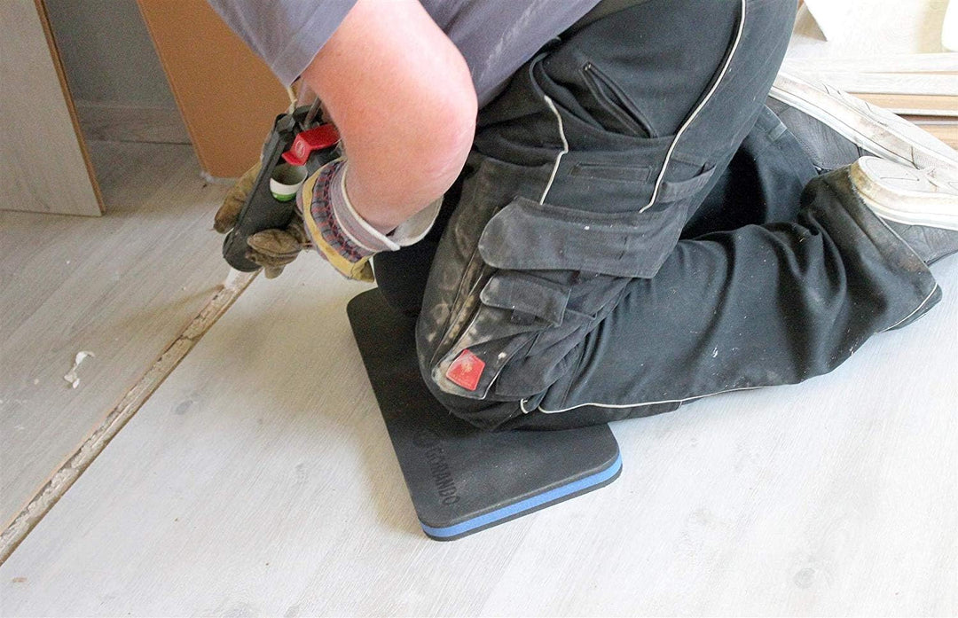 GORANDO® Premium Kniekissen |blau| Kniebrett | Knieunterlage - Ideal für die Arbeit in Werkstatt, Ha