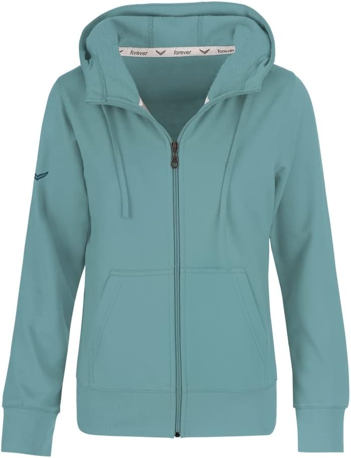 Trigema Damen 577907 Kapuzenpullover, Seegras, XL EU
