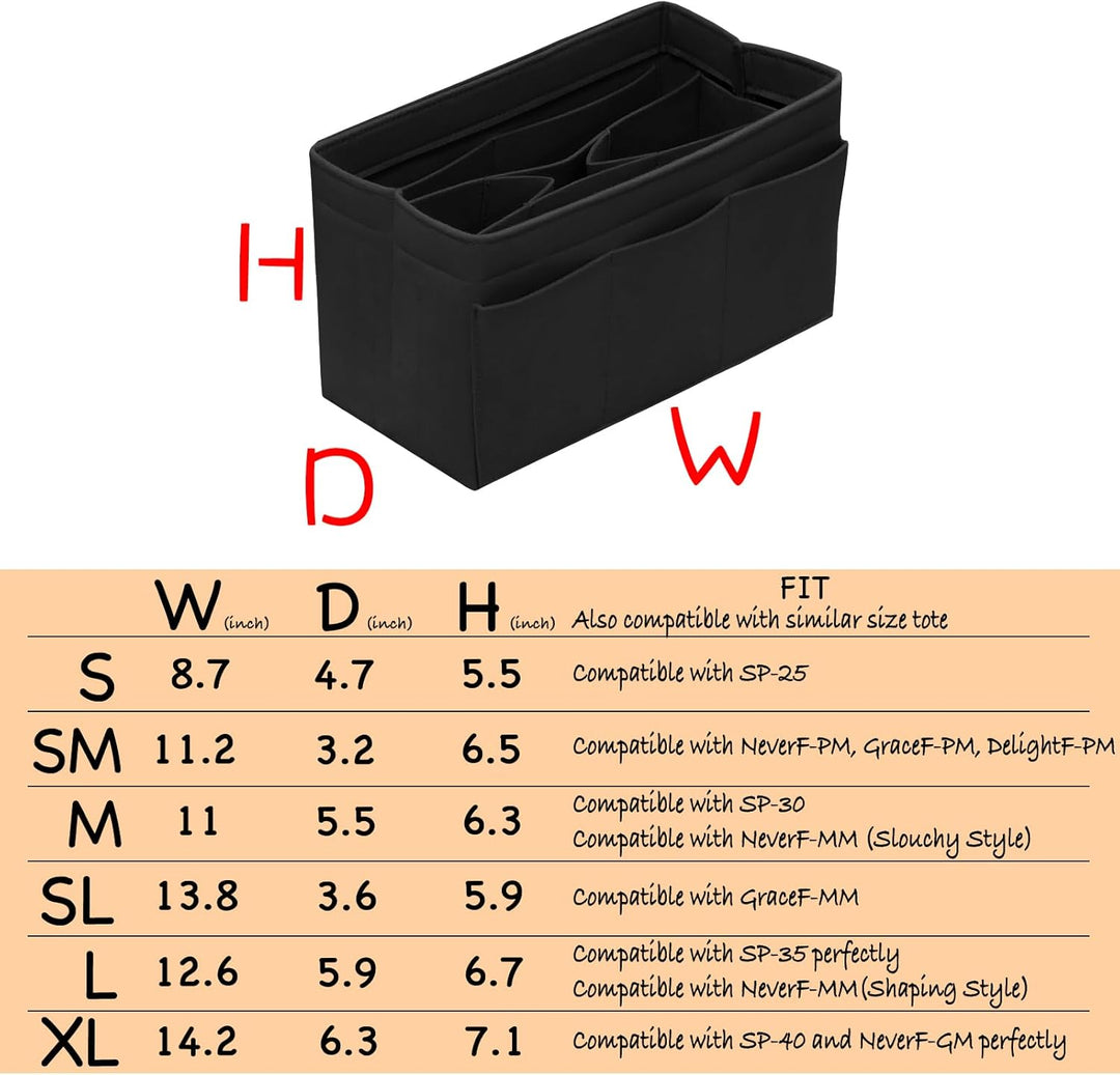 börse Organizer Einsatz Filz Tasche Organizer Handtasche Organizer Einsatz für Tragetasche passend f
