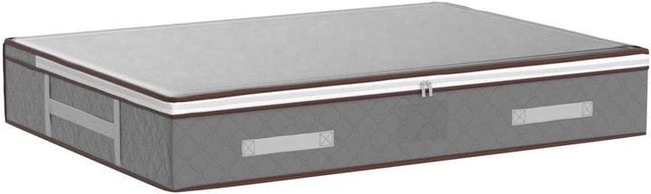 4 Stück Unterbett-Aufbewahrungstaschen mit Deckel, faltbare grosse Unterbett-Aufbewahrungsboxen mit