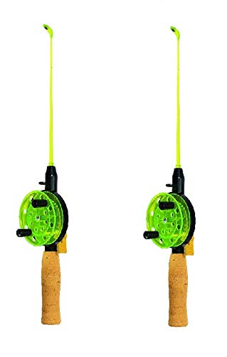 Jenzi Eisruten Set Ice Fishing Rod, 2 Stück + gratis Petri Heil! Aufkleber