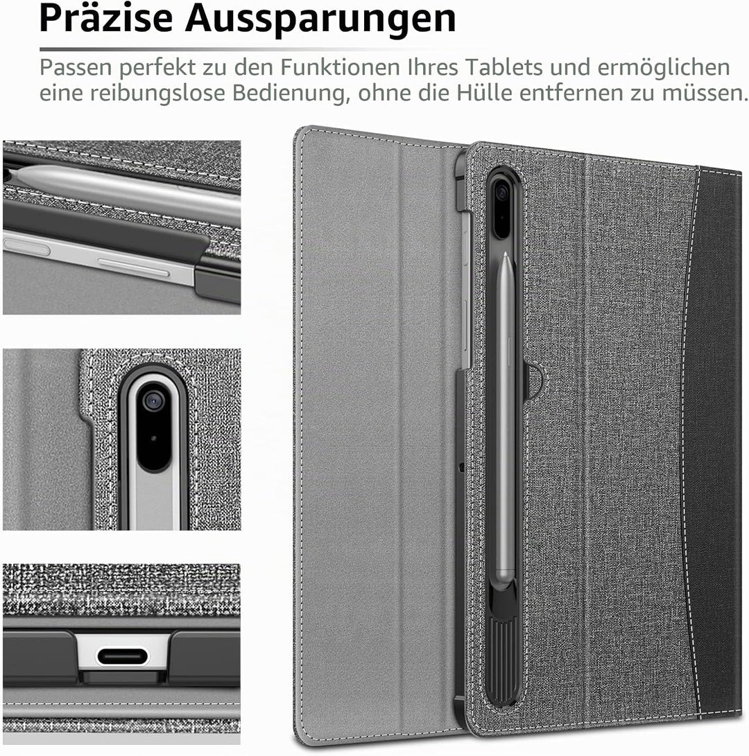 Fintie Hülle für Samsung Galaxy Tab S8 Plus 2022/S7 FE 2021/S7 Plus 2020 12.4 Zoll, Multi-Winkel Bet