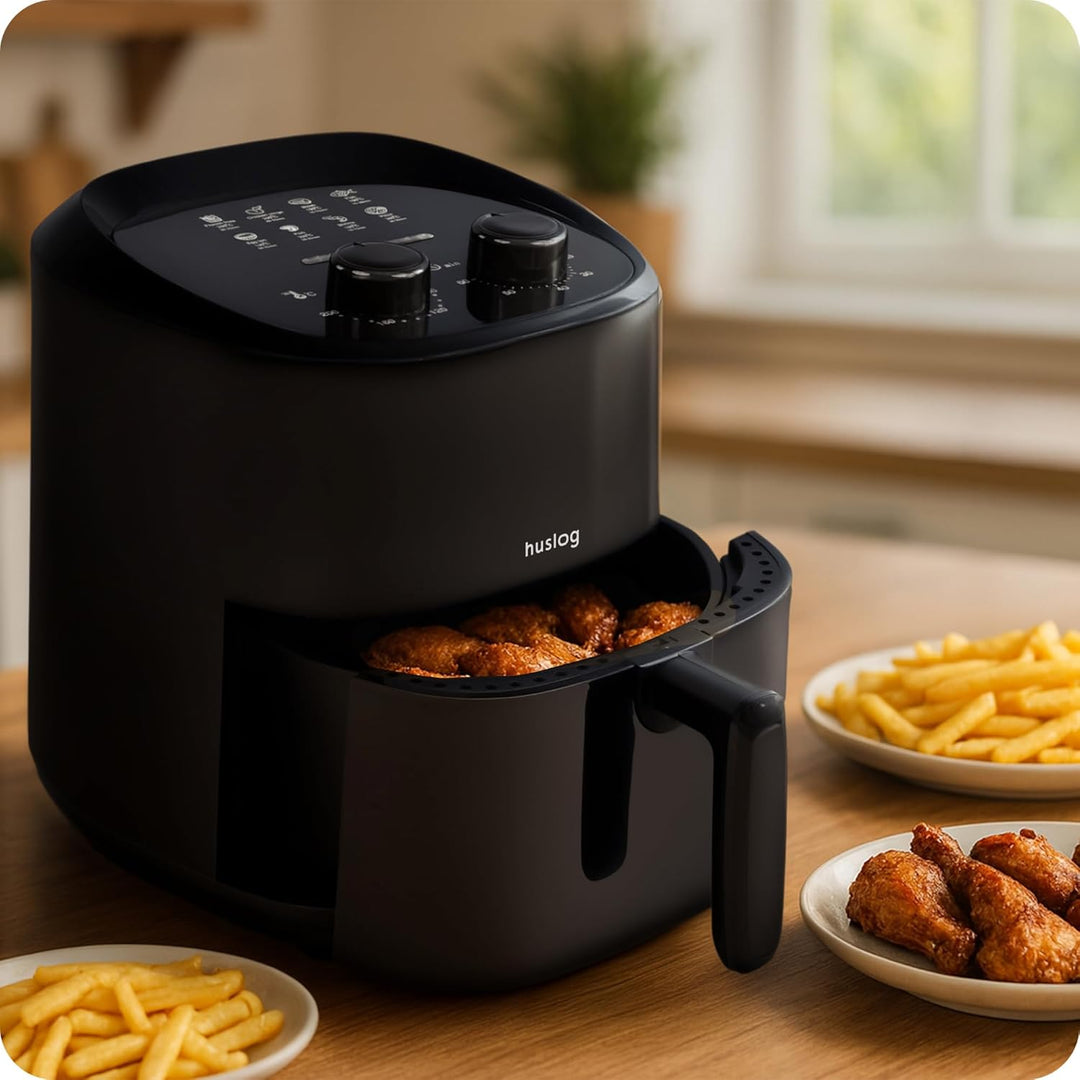 Heissluftfritteuse 2,3L 1000W Air Fryer | Ölfreies Frittieren mit Timer 0–60 Min | Antihaft, Cool-To