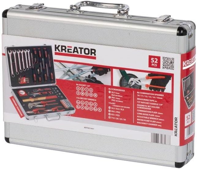 KREATOR KRT951001 - Juego de herramientas 51 piezas