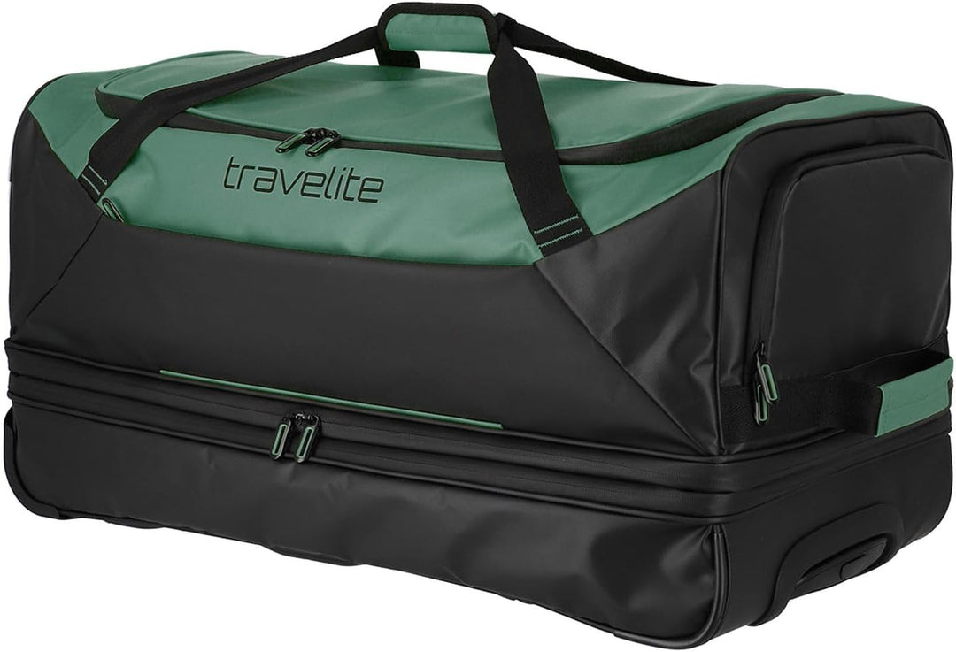 Travelite Trolley Reisetasche mit Rollen aus wasserabweisendem Material, Basics Weichgepäck Rolltasc
