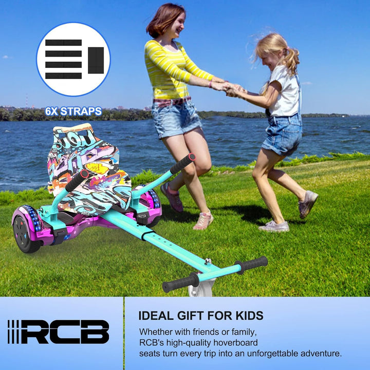 RCB Hoverboard Sitz, Go-Kart Zubehör für Hoverboards, Hoverboard mit Sitz passend für Aller 6.5"-10"