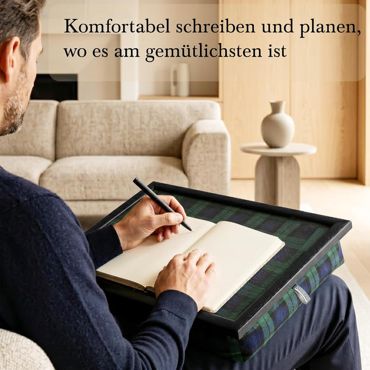 Andrews Living Kariertes Knietablett: Allover-Schottenkaro (Blackwatch) Blackwatch 1 Stück (1er Pack