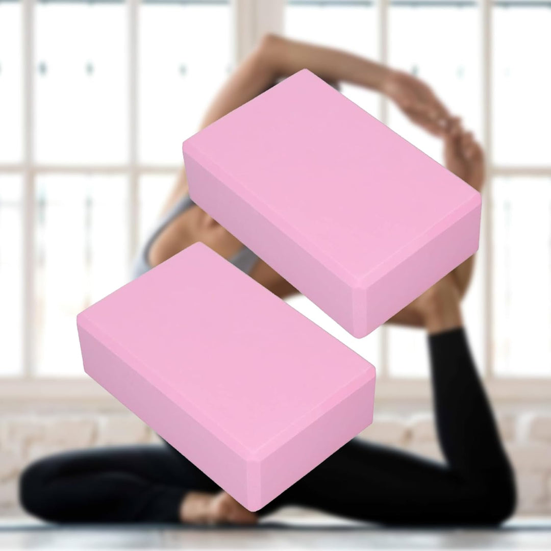 Yoga Block 2er Set, für Pilates Training, Hochwertige Blöcke, Yoga Klotz perfekt, Pilates Meditiatio
