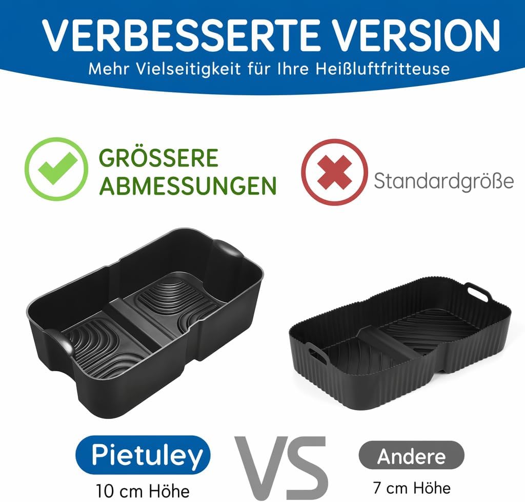Höheres Ninja Heissluftfritteuse Zubehör für Ninja Foodi Flexdrawer 10,4 L Heissluftfritteuse AF500D