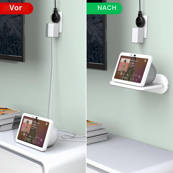 HomeMount Halterung – Wandhalterung für Regal, kompatibel mit Google Nest Hub/Nest Hub (2. Generatio