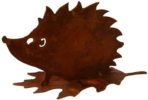 Gartenfigur Rost auf festem Stand – Hochwertig & Wetterfest - Metall Tierfigur - Edelrost Dekofigur/