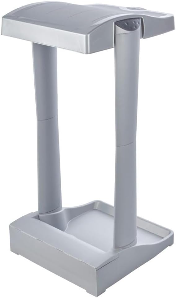keeeper System-Müllsackständer mit integriertem Aufbewahrungsfach, 60-120 l, Ole, Silber