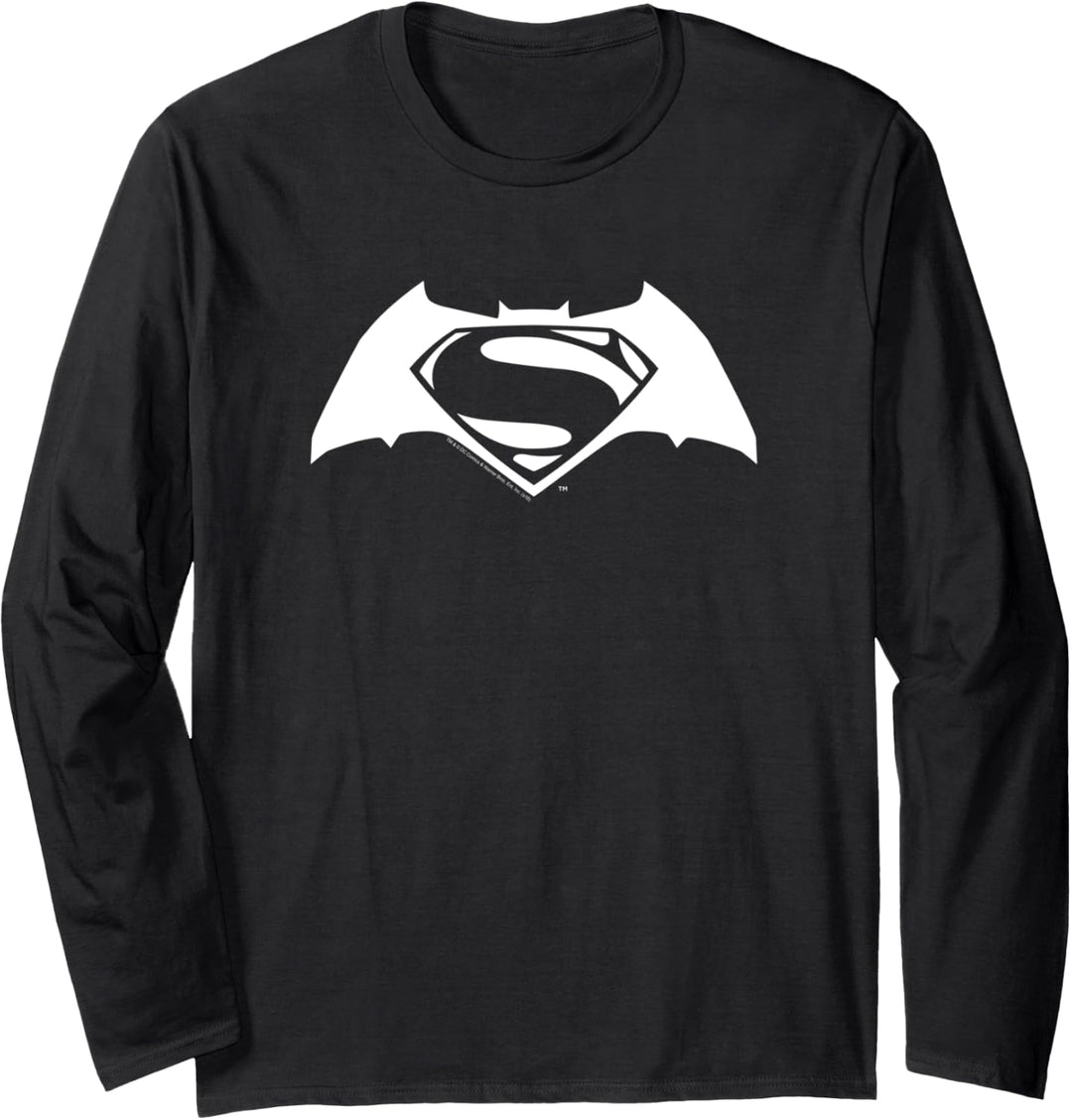 Batman v Superman Simple Logo Langarmshirt