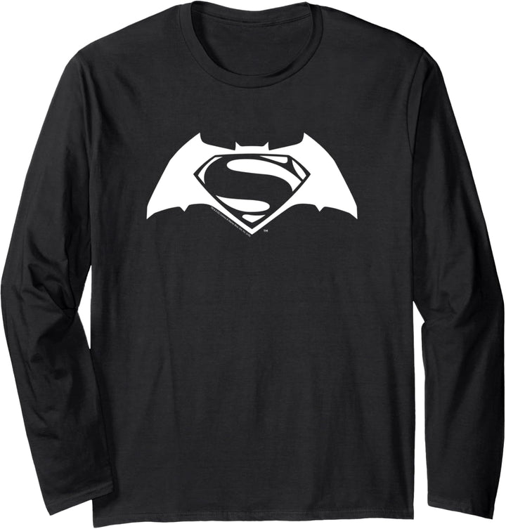 Batman v Superman Simple Logo Langarmshirt