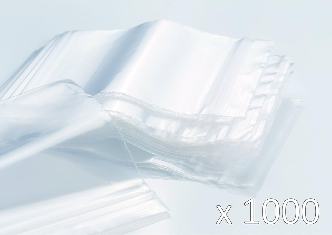 Druckverschlussbeutel - 1000 Stück (10 x 100 Beutel) - Stärke 50µ - Hohe Qualität - 220mm x 310mm -