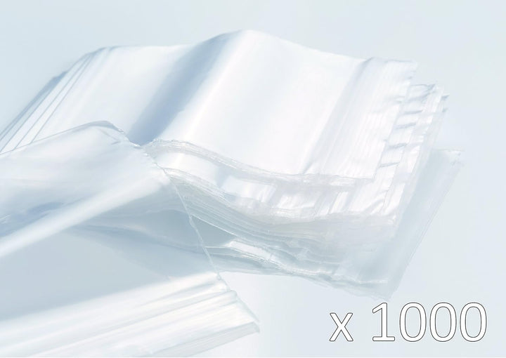 Druckverschlussbeutel - 1000 Stück (10 x 100 Beutel) - Stärke 50µ - Hohe Qualität - 220mm x 310mm -