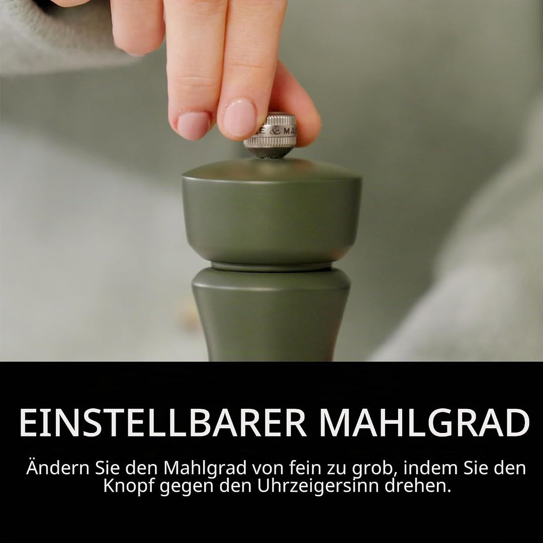 Cole & Mason Kenton Salz- und Pfeffermühle, Rosmarin, Verstellbarer Mahlgrad, Langlebiges Keramikmah