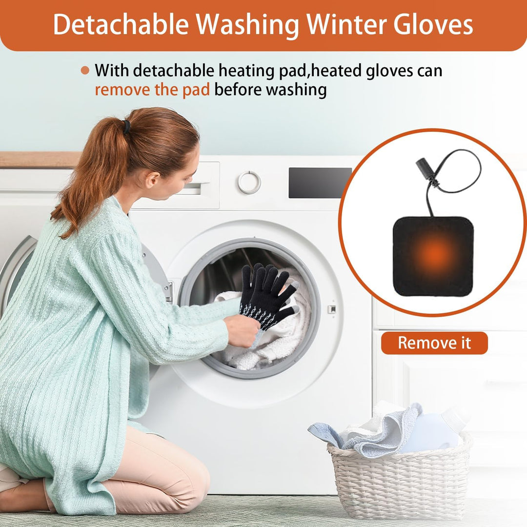 USB Beheizte Handschuhe für Männer Frauen, Winter Hände Warm Handschuh Vollhände Touchscreen Laptop
