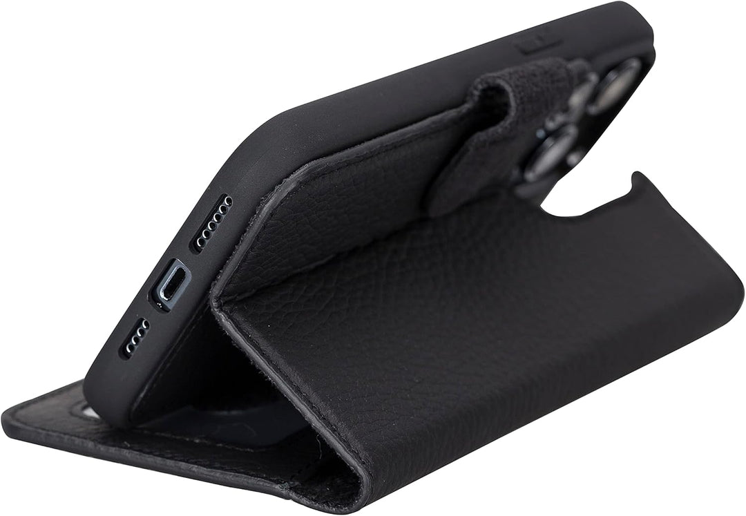 Solo Pelle Lederhülle kompatibel für iPhone 14 Pro Max in 6.7 Zoll abnehmbare Hülle (2in1) inkl. Kar