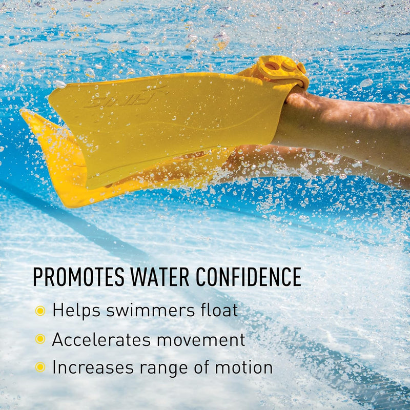 FINIS Kinder Fishtail 2 Swim Fin Kids, Yellow, S