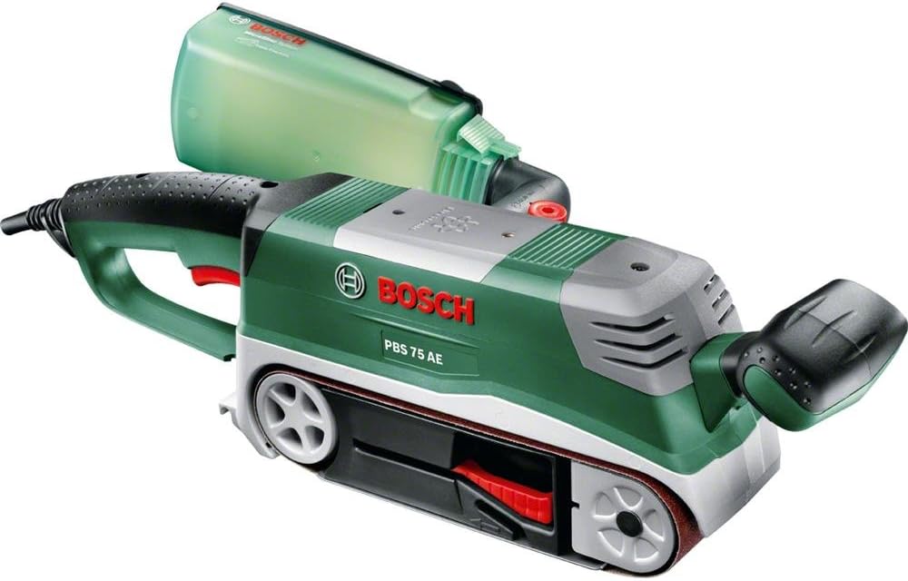 Bosch Home and Garden Bosch Bandschleifer PBS 75 AE Set (750 W, Bandgeschwindigkeit 200-350 m/min, S