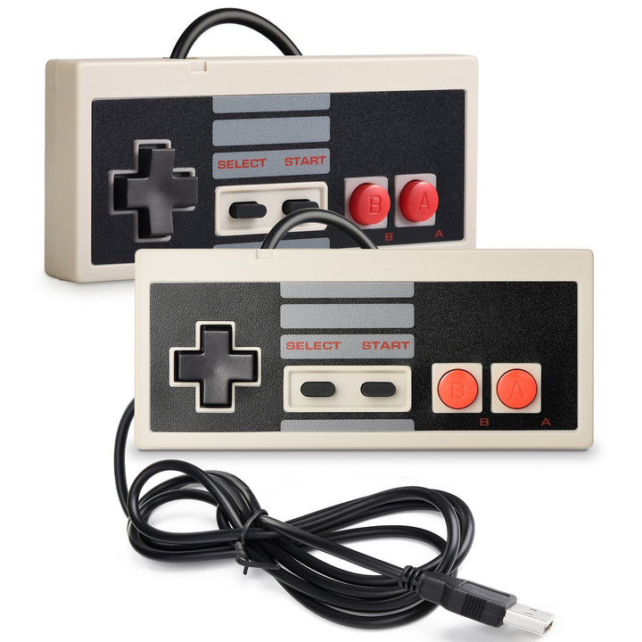 2 Pack miadore NES Controller USB Gamepad für PC/Mac,Classic USB NES Controller Joystick Joypad für