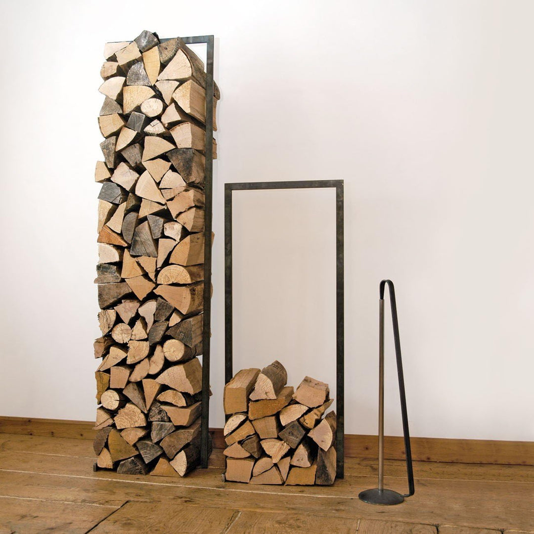 WoodTower, Gestell für Holz aus verzundertem Stahl (h150xb40cm)