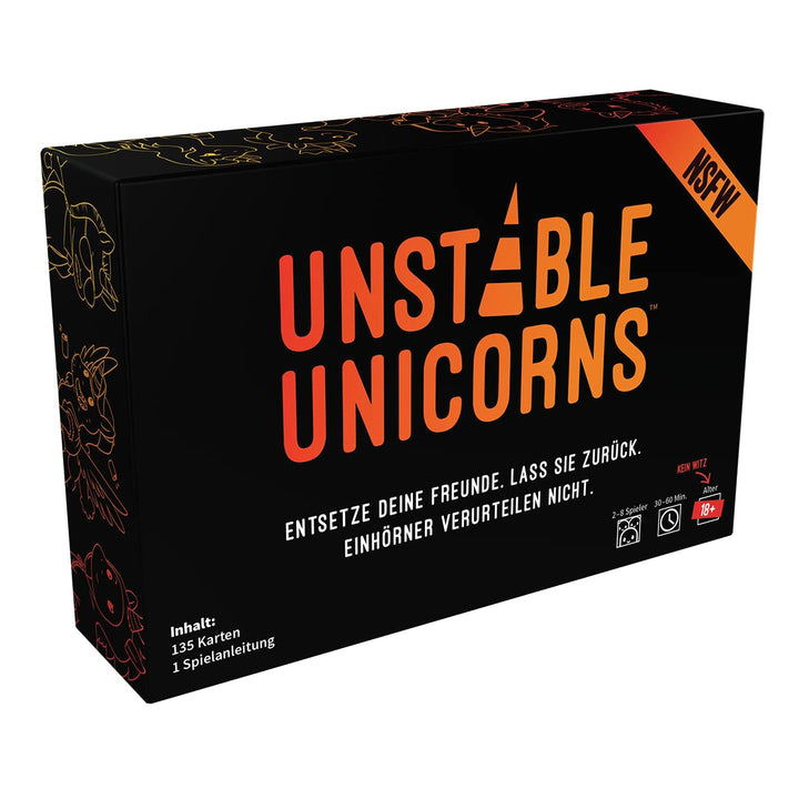 Unstable Games, Unstable Unicorns NSFW, Partyspiel, Kartenspiel, 2-8 Spieler, Ab 18+ Jahren, 30-60 M