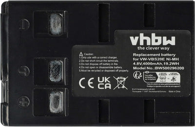 vhbw Akku Ersatz für Panasonic HHR-V211, HHR-V212, P-V212, PV211, VW-VBH10E, VW-VBH20E für Videokame