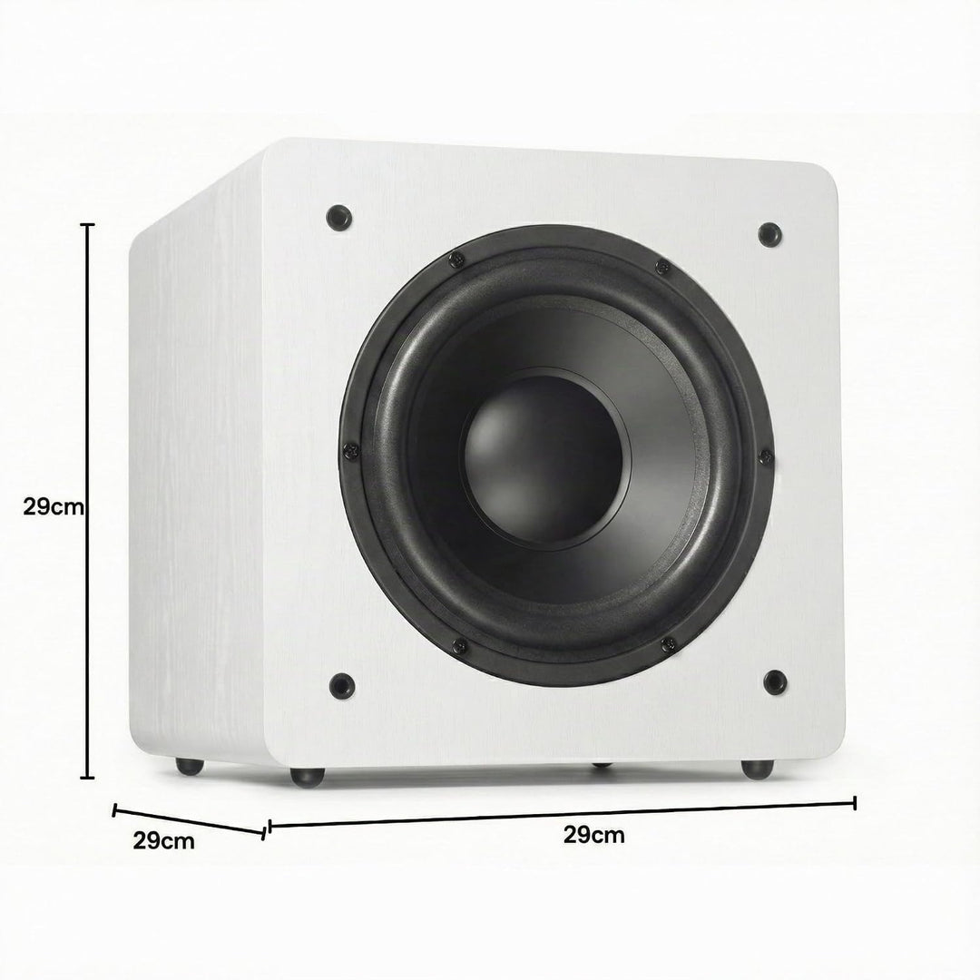 DYNAVOICE - Aktiver Subwoofer 8".Ref: Challenger Sub-8, Weiss
