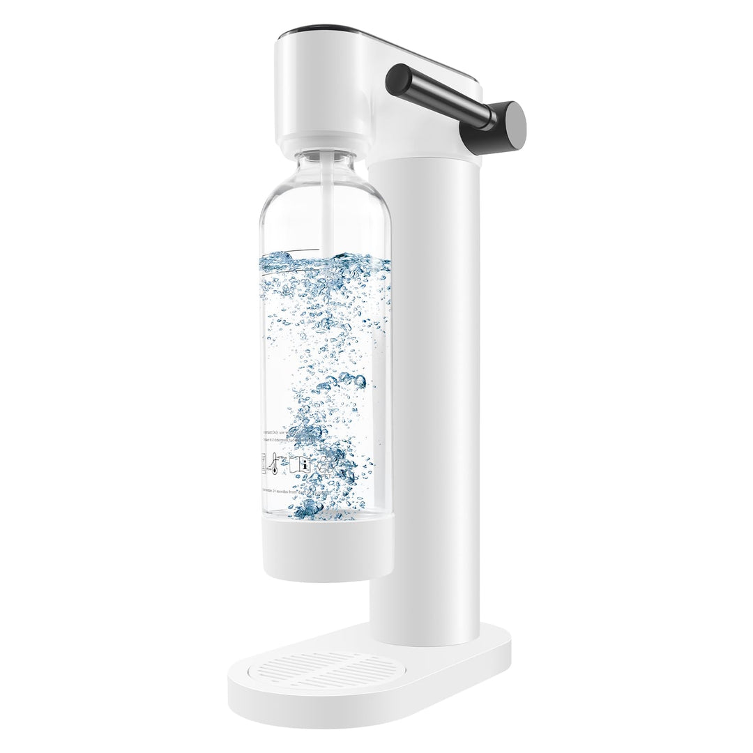 Wassersprudler Weiss inkl. 1 Liter Flasche, Stylisch und platzsparend, Höhe 42,3 cm 192, 192