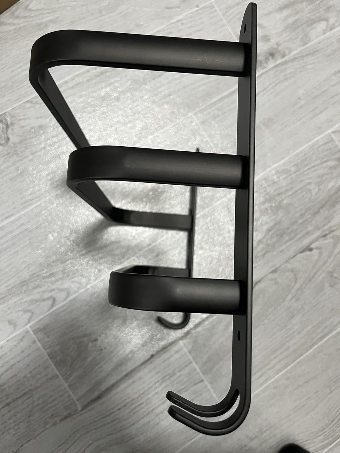 Handtuchhalter Schwarz Ohne Bohren Handtuchstange,Aluminium Selbstklebend Badetuchhalter, Wand 3-Stö