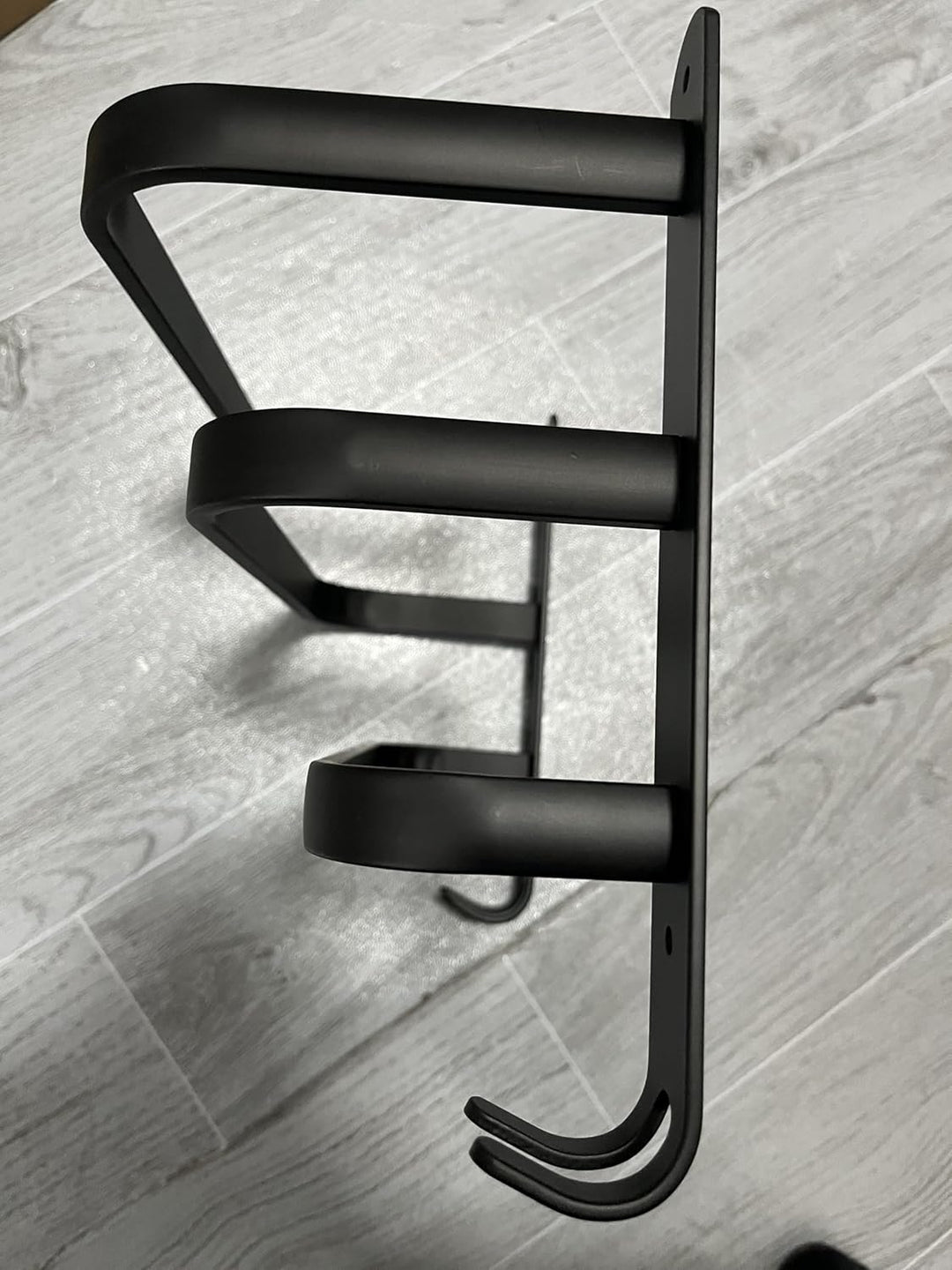 Handtuchhalter Schwarz Ohne Bohren Handtuchstange,Aluminium Selbstklebend Badetuchhalter, Wand 3-Stö