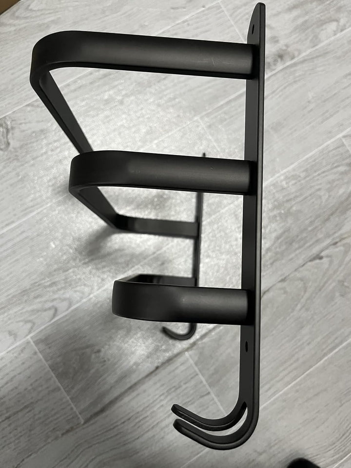 Handtuchhalter Schwarz Ohne Bohren Handtuchstange,Aluminium Selbstklebend Badetuchhalter, Wand 3-Stö