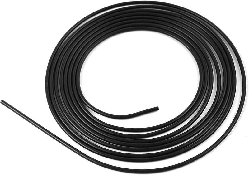 Easyhomie 5m Schwarzes Bremsleitung Set, Ø 4,75mm Bremsrohr mit 10 Verschraubungen und 5 Verbinder f