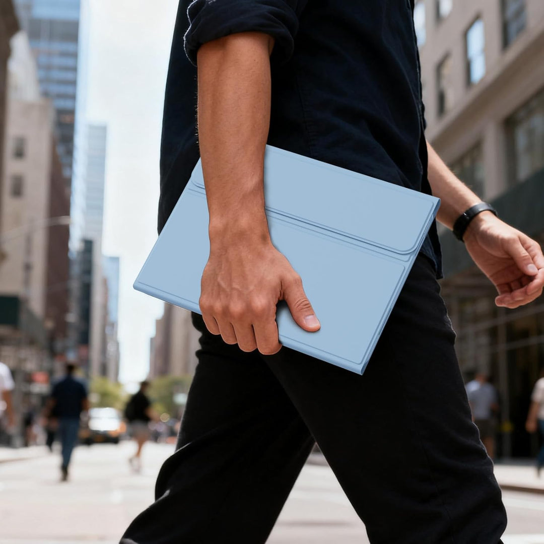 Hülle mit Tastatur für iPad A16 11/10 Generation (2025/2022, 11/10.9 Zoll), 7 Farben Beleuchtete Abn