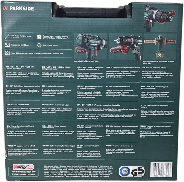 PARKSIDE® 20V 3in1 Akku Schlagbohrschrauber PSBSA 20-Li C3, ohne Akku und Ladegerät, Akkuschrauber,