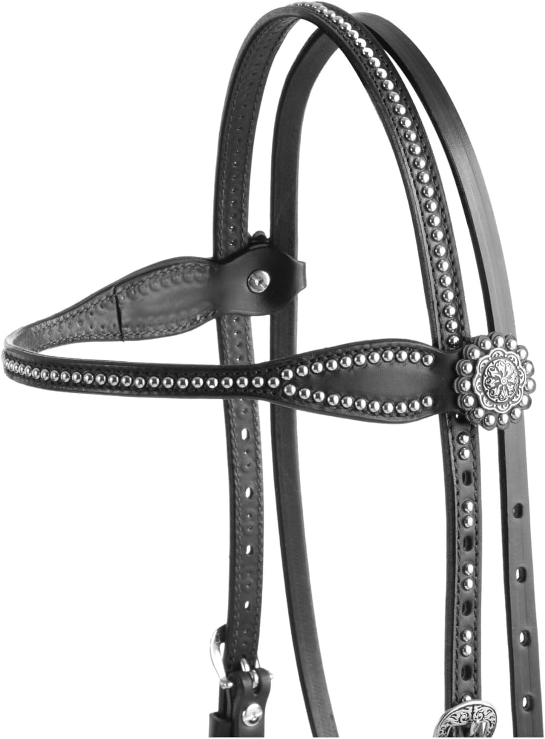 Weaver Leather Back in Black Collection Stirnband Halfter, Stirnband-Halter