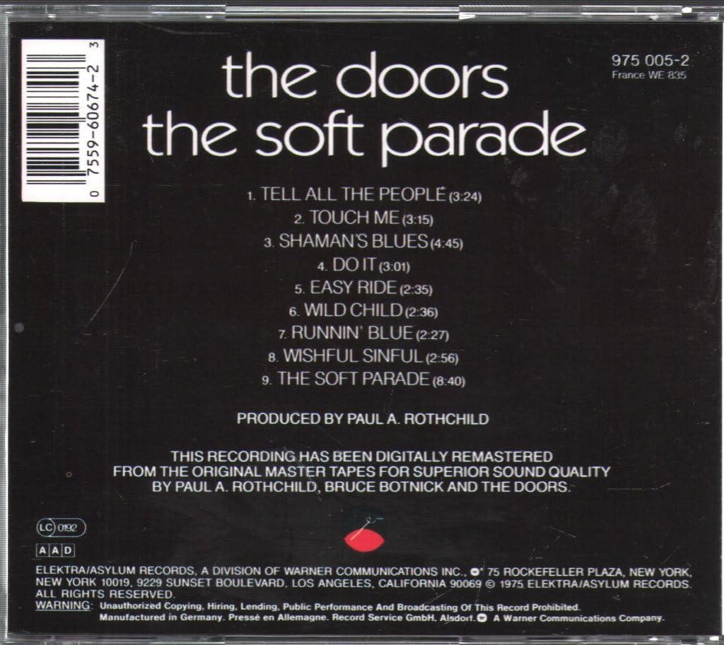 Soft Parade, the, Audio-CD