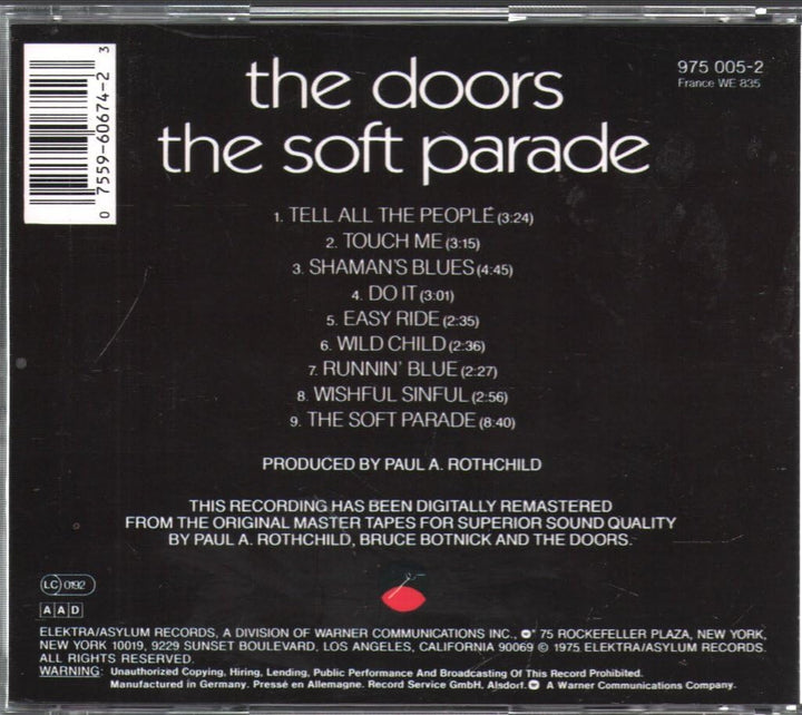 Soft Parade, the, Audio-CD