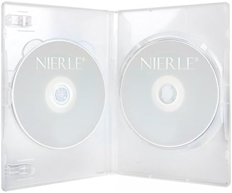 Amaray DVD Doppelhüllen Slim, 7 mm, Transparent, 50 Stück