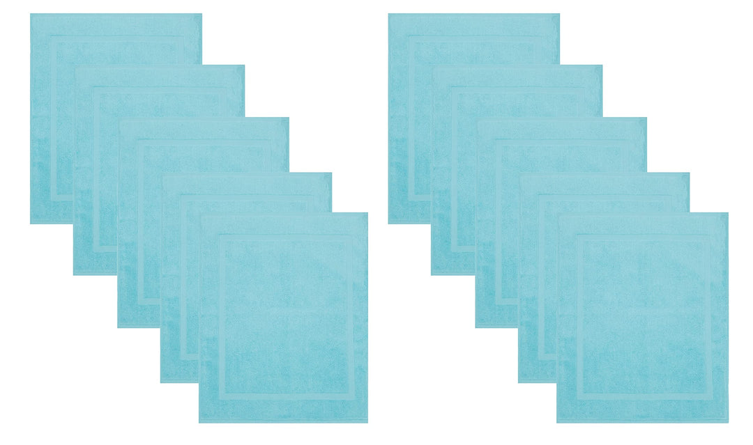 Betz Badvorleger Premium 10 Stück 50×70 cm – Badematte aus 100% Baumwolle (ca. 650 g/m²), saugstark