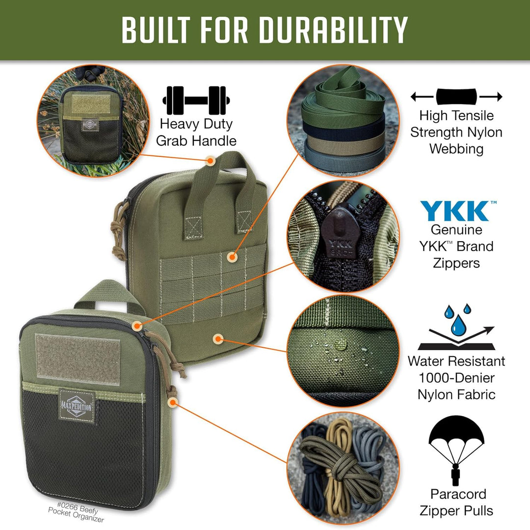 Maxpedition Beefy Pocket Organizer Tasche Einheitsgrösse Grün, Einheitsgrösse Grün