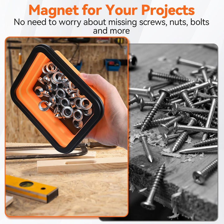 Preciva 3-tlg. Pick Up Tool Set, inkl. Magnet Teleskopstab(18-77cm) bis zu 6,8kg(15lb) Tragkraft + f