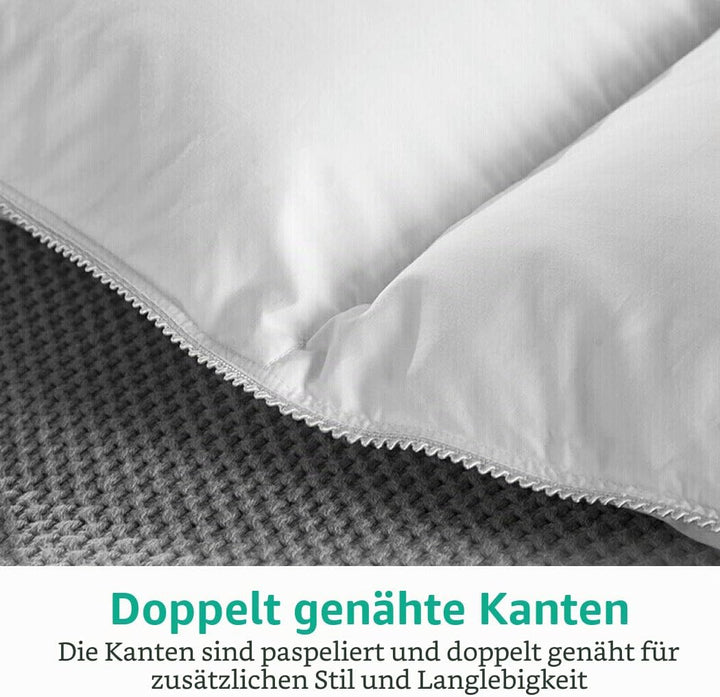 APSMILE Leichte Gänse Daunendecke, Sommerdecke 155x220cm, Hotel Collection Bettdecke mit Daunen und
