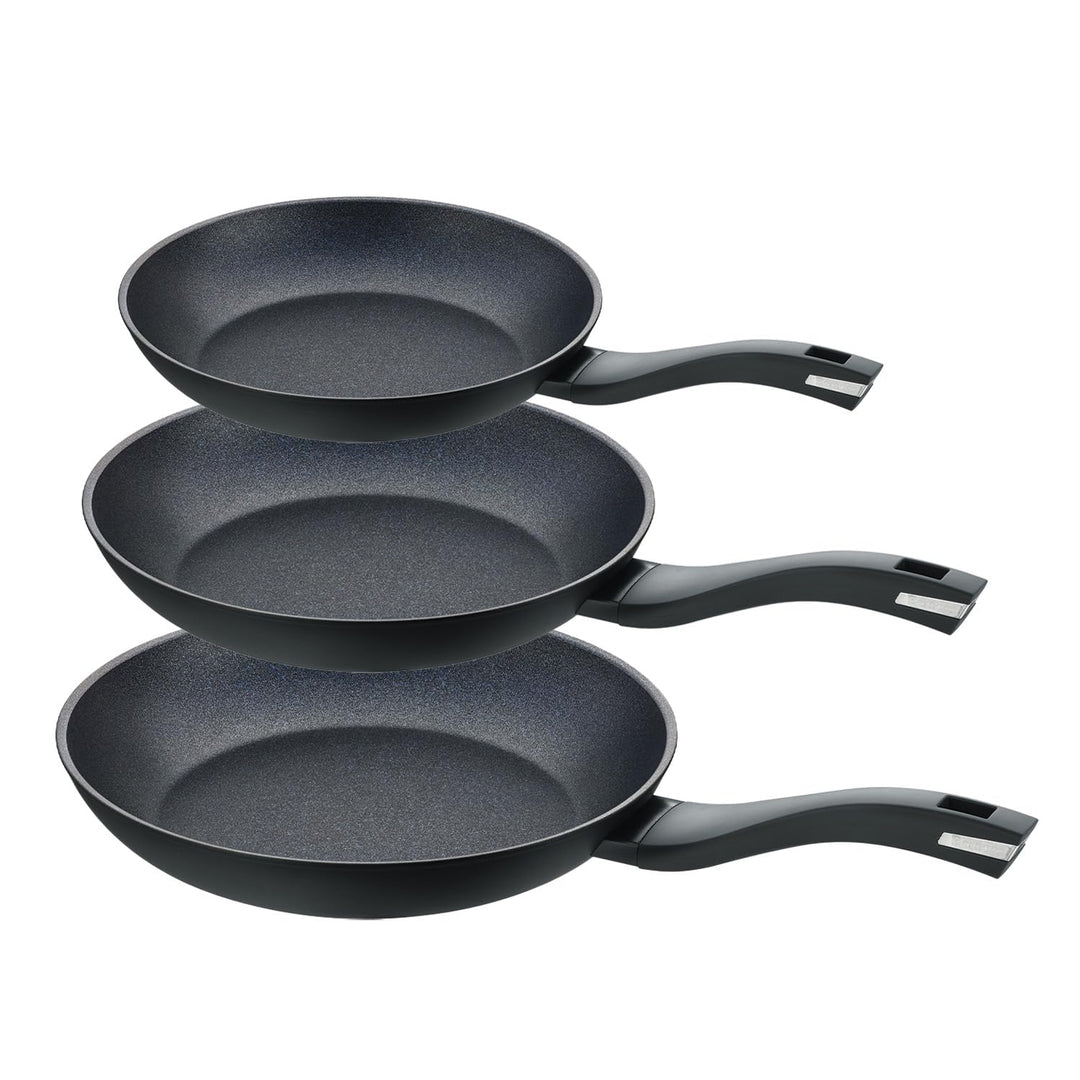 Berndes Pfannen Set Induction Enduro 3tlg. - frypan 20 cm, 24 cm & 28 cm – allherdtauglich - Bratpfa