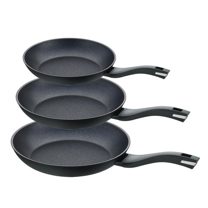 Berndes Pfannen Set Induction Enduro 3tlg. - frypan 20 cm, 24 cm & 28 cm – allherdtauglich - Bratpfa