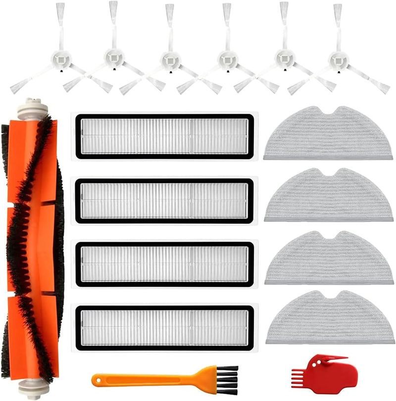 Chuancheng Zubehör-Set für Dreame D9, D9 Max, L10 Pro Staubsauger-Teile, inklusive 1 Hauptbürste, 6